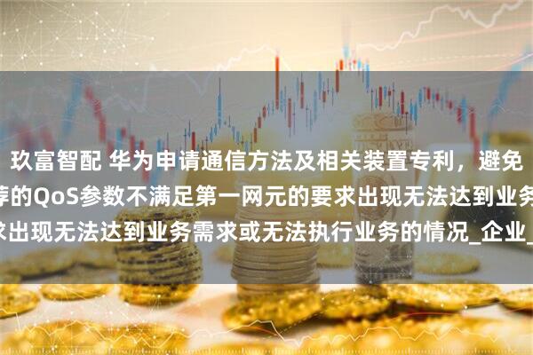 玖富智配 华为申请通信方法及相关装置专利，避免因第一NWDAF网元推荐的QoS参数不满足第一网元的要求出现无法达到业务需求或无法执行业务的情况_企业_消息_显示